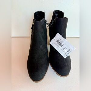 Style & Co Masrinaa Block-Heel Ankle Boots - Black, NWT, 6.5